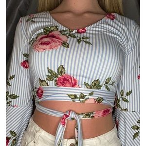 Wrap crop top